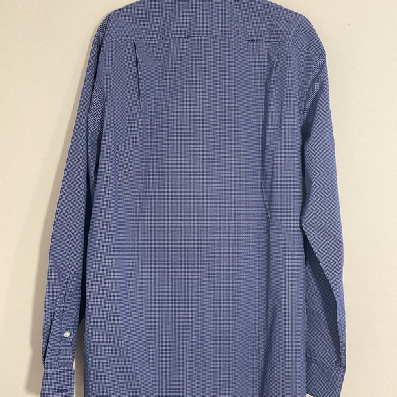 Tommy Hilfiger Shirt Men's Blue Athletic Fit Flex Collared Stretch Size 15 32/33 - Picture 5 of 6